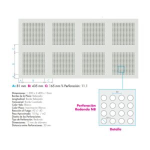 GYPLAC EXSOUND R15/30 N8 1200X2400 BA VB