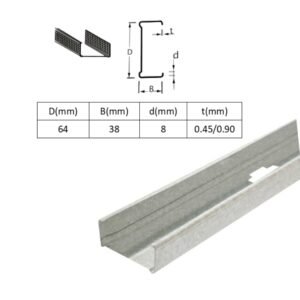 PARANTE 2 1/2'' CONSTRUTEK 64X38X90MMX3M PESADO