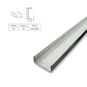 RIEL 2 1/2'' K-LIBRE 65X25X.45MMX3M