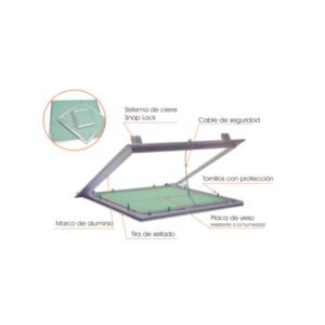 TAPA INSPECCION POWERTEK .60X.60MX12.5MM